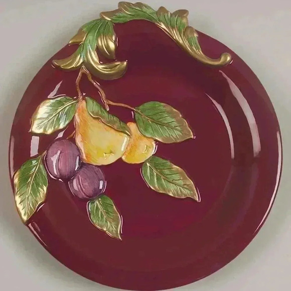 Christmas!  Canape Plate Renaissance by FITZ & FLOYD NWT & Box - Picture 1 of 1